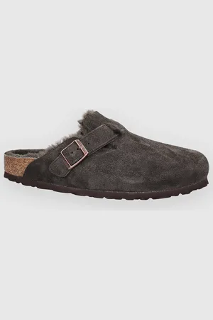 Birkenstock Boston Shearling Sandali marrone