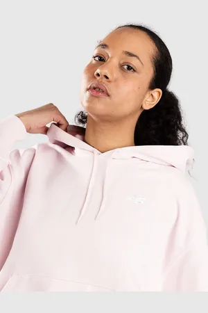 New Balance Sport Essentials French Terry Felpa con Cappuccio rosa