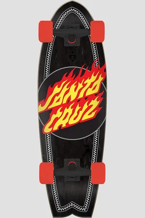Santa Cruz Flame Dot Check Shark 8.8" Cruiser Completo fantasia