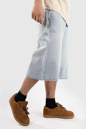 Empyre Ultra Wide Sk8 Denim Pantaloncini blu