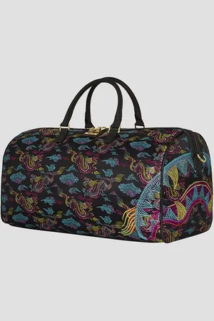 Sprayground Embroidered Dragons Duffle Borsone da Viaggio fantasia