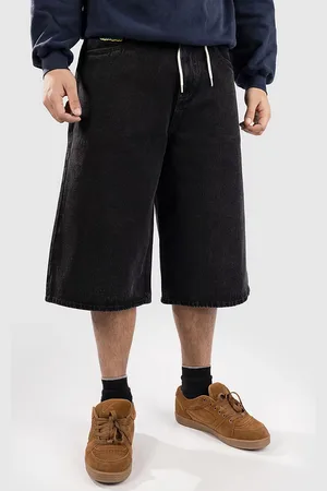 Empyre Ultra Wide Sk8 Denim Pantaloncini nero