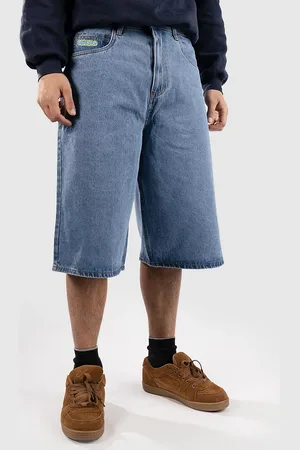 Empyre Ultra Wide Sk8 Denim Pantaloncini blu