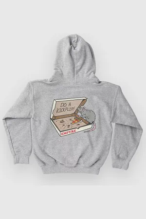 Empyre Pizza Rat Kids Felpa con Cappuccio grigio