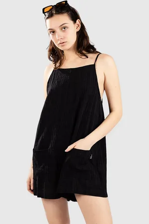 Blue Tomato Short Linen Tuta nero