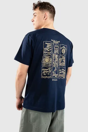 Columbia Kettle River Back Graphic T-Shirt blu