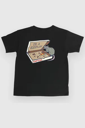 Empyre Pizza Rat Kids T-Shirt nero