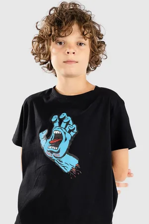 Santa Cruz Screaming Hand Kids T-Shirt nero