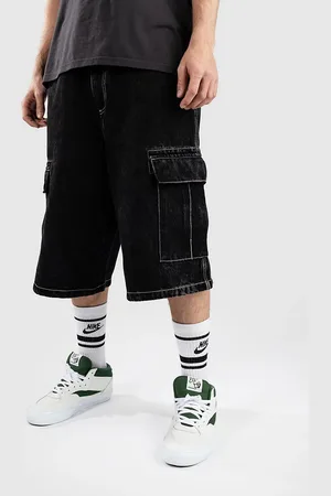 Empyre Ultra Loose Fit Sk8 Cargo Pantaloncini nero