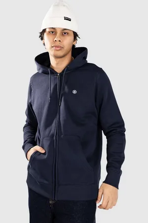 Element Cornell Classic Felpe con Zip e Cappuccio blu