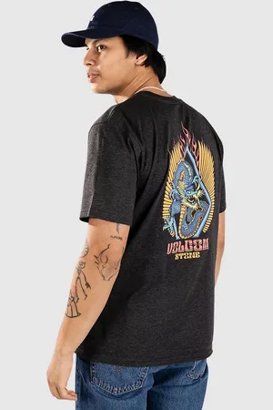 Volcom Draggin Stone Hth T-Shirt nero