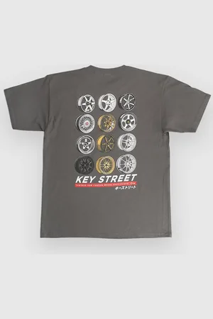 Key Street Wheels Kids T-Shirt grigio