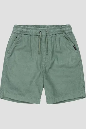 Quiksilver Taxer Cord Kids Pantaloncini verde