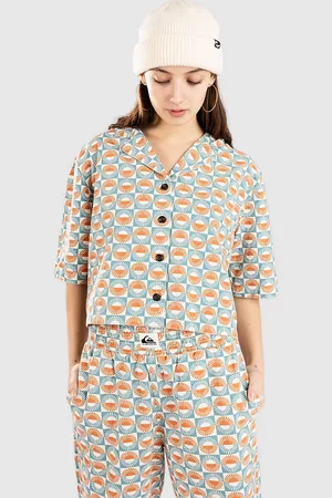 Quiksilver Dad Crop Fit Cotton Camicia fantasia