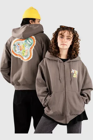 Nike SB Fleece Pull-Over Skate Felpe con Zip e Cappuccio marrone