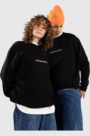 BEYOND Jacquard Knit Maglione nero