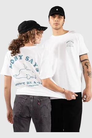 PARTY PANTS Moby Says T-Shirt bianco