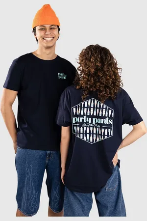 PARTY PANTS Logo Fills Cold Dawgs T-Shirt blu