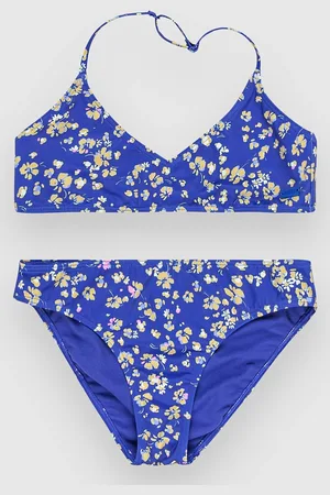 Roxy Shadow Floral Kids Bikini blu