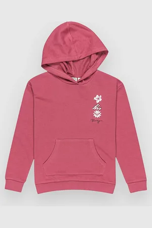 Roxy Surffeelhoodter Kids Felpa con Cappuccio rosa