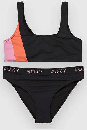 Roxy Colorblock Kids Bikini Set grigio