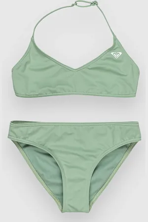 Roxy Solid Active Rg Kids Bikini Set verde