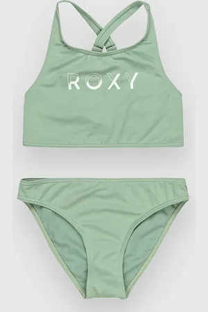 Roxy Solid Active Rg Kids Bikini verde