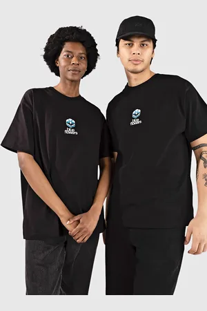 blue flowers Flower T-Shirt nero