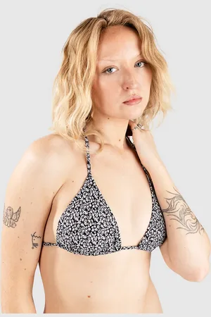 Hurley Capitolo Slide Tri Bikini Top nero