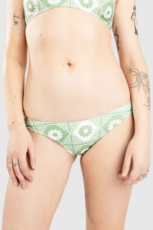 Hurley Mikonos Hi Cut Bikini Bottom verde