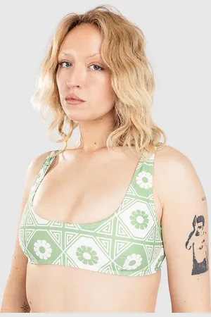 Hurley Mikonos Crop Bikini Top verde
