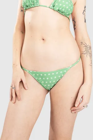 Hurley Marbella Tab Side Bikini Bottom verde