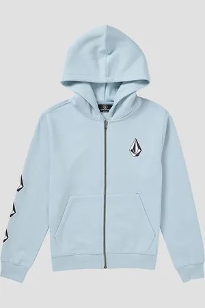 Volcom Bb Iconic Stone Flc Kids Felpa con Zip blu