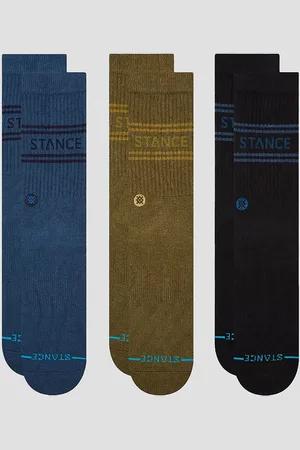 Stance Basic 3 Pack Crew Socks verde