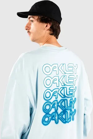 Oakley B1B Repeated Crewneck Felpa blu