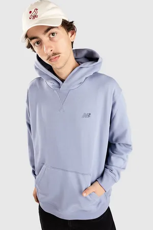 New Balance Athletics French Terry Felpa con Cappuccio blu