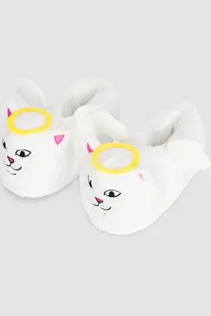 Rip N Dip Angel Plush Slippers Sandali bianco