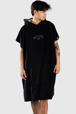 Billabong Mens Hooded Poncho nero