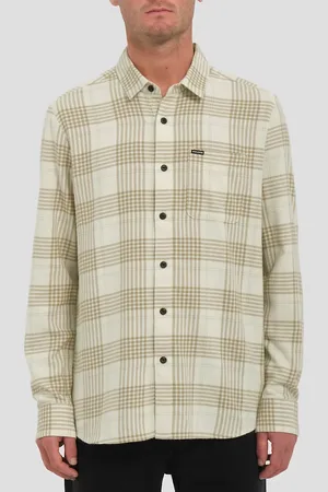 Volcom Caden Plaid Camicia bianco