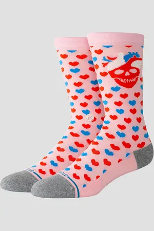 Stance Hearted Crew Socks fantasia