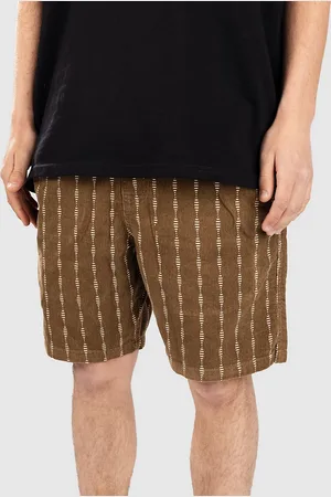 Vissla Rails Cord 18" Elastic Pantaloncini marrone