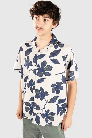 Fat Moose Ezra Cotton Linen Camicia fantasia
