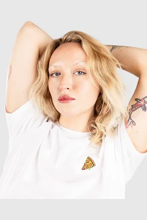 Iriedaily Pizza Love T-Shirt bianco