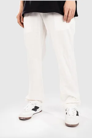 Anerkjendt Akjan Cot/Linen Ela Pantaloni bianco