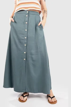 Iriedaily Civic Eco Maxi Gonna blu