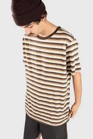 Volcom Level Stone Crew T-Shirt marrone