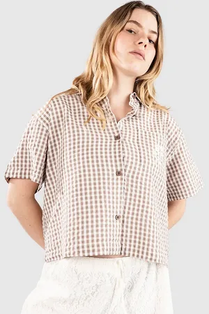 Monet Frankie Gingham Camicia marrone