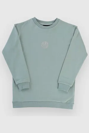 Blue Tomato Mini Logo Crew Kids Felpa verde