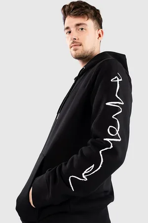 Poetic Collective Crayon Arm Felpe con Zip e Cappuccio nero