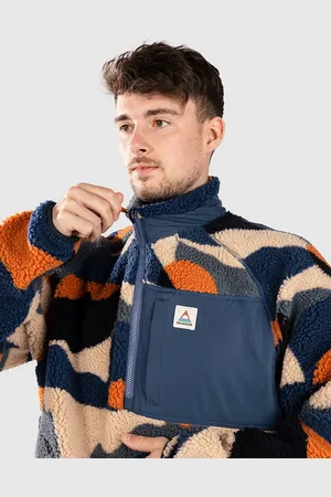 PASSENGER Offroad Recycled 1/2 Zip Giacca sherpa fantasia